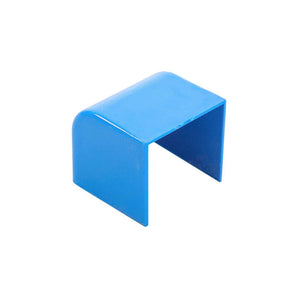 Square PVC end cap - 40/40 blue - Milcotec